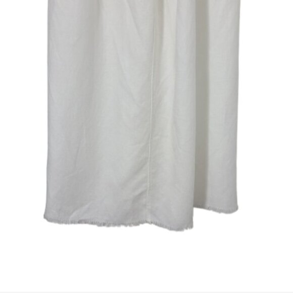 Aritzia Wilfred Hymne Linen Lyocell Criss Cross Back Midi Dress Womens Sz 10 - Picture 7 of 16